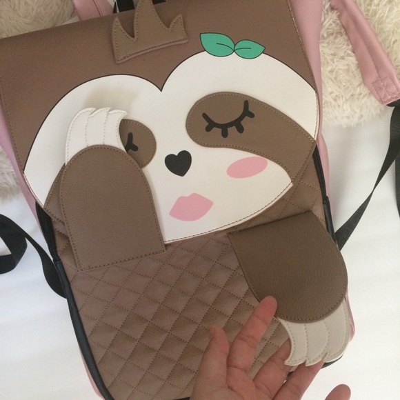 Betsey Johnson Handbags - Betsey Johnson Peek-A-Boo Sloth Backpack Large